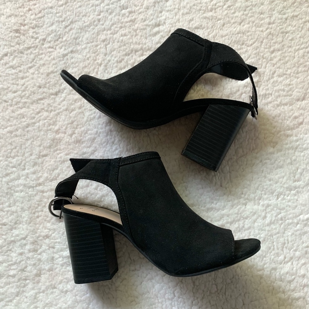 ♡ a new day suede heels